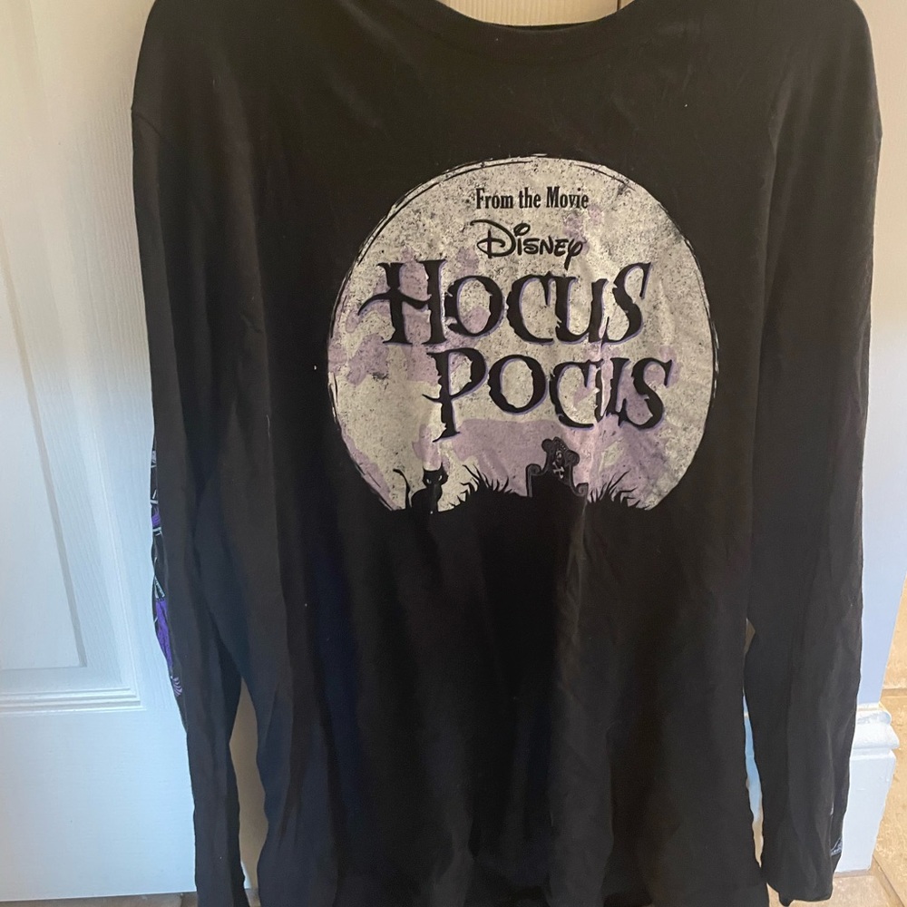 Unisex XXL Disney Hocus Pocus Graphic Tee Long Sleeve Plus Size